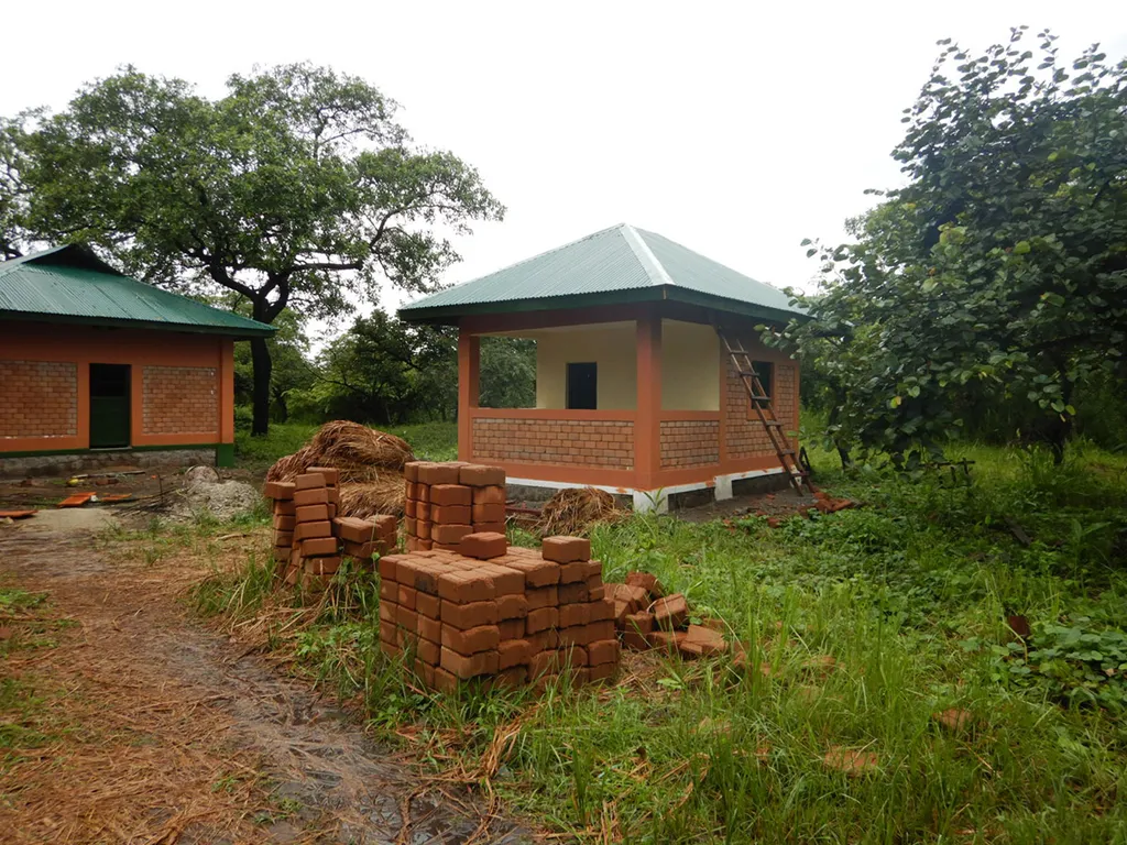 The finished kitchen at Camp Dungu