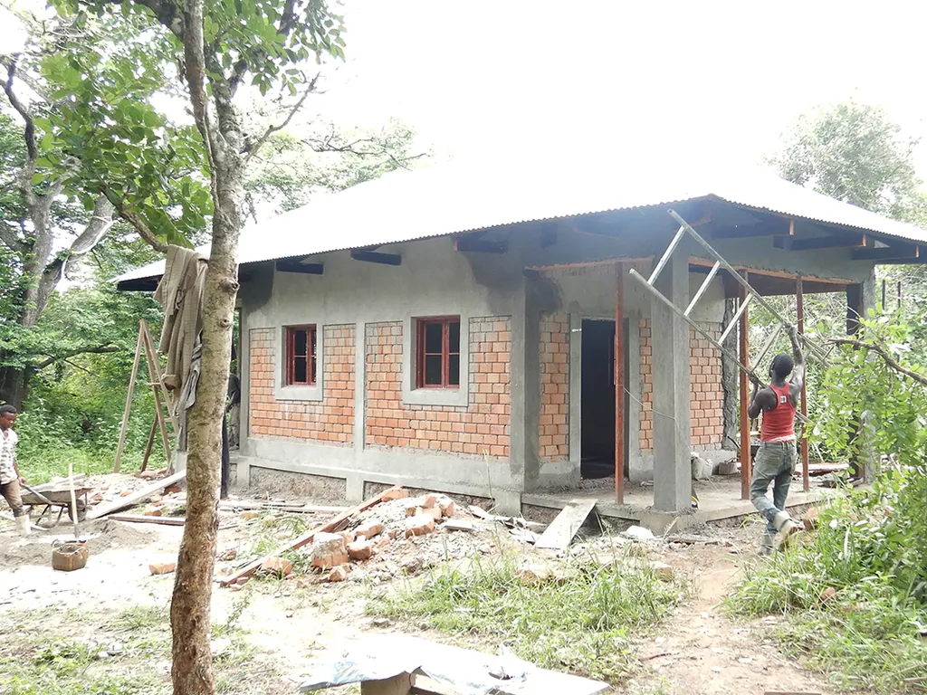 Teachers' accommodation at Camp Dungu during construction